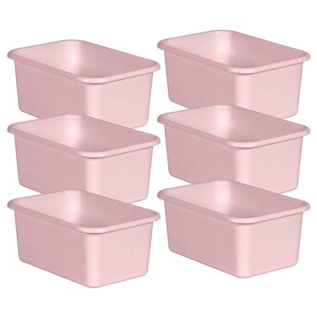 Teacher Created Resources Storage Bin, Plastic, Blush TCR20398-6